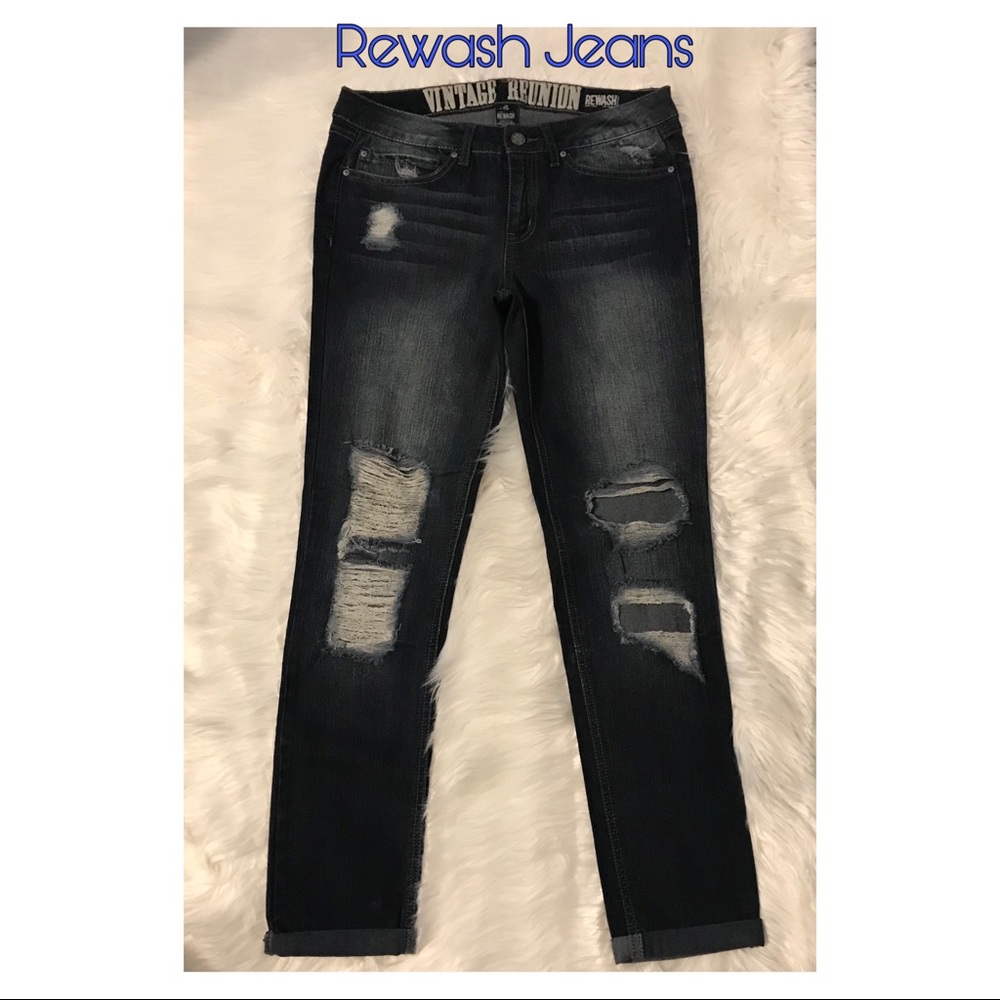 Rewash Vintage Reunion Distressed Jeans